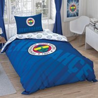 Nevresim Dünyası Pamuk Dört Mevsim 160 x 220 cm Taraftar Tek Kişilik Nevresim Takımı Lacivert