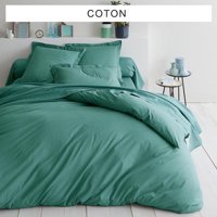 Makiteks Pamuk Dört Mevsim 160 x 220 cm Düz Tek Kişilik Nevresim Takımı Yeşil
