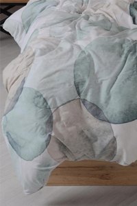 Noblanc Pamuk Dört Mevsim 150 x 200 cm Geometrik Tek Kişilik Nevresim Takımı Çok Renkli