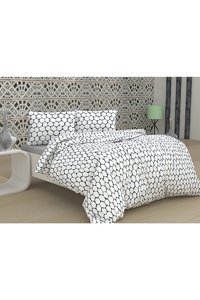 Ateşler Manifatura Weekend Pamuk Dört Mevsim 160 x 220 cm Çiçekli Tek Kişilik Nevresim Takımı Gri