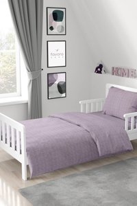 Favora Ranforce Dört Mevsim 160 x 220 cm Düz Tek Kişilik Nevresim Takımı Lila