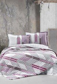 Clasy Pamuk Dört Mevsim 180 x 230 cm Modern Tek Kişilik Nevresim Takımı Lila