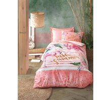 Cotton Box Ranforce Kışlık 160 x 220 cm Flamingo Tek Kişilik Nevresim Takımı Pembe