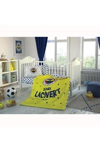 Taç Pamuk Dört Mevsim 100 x 150 cm Taraftar Tek Kişilik Nevresim Takımı Sarı