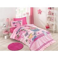 Cotton Box Ranforce Dört Mevsim 160 x 220 cm Genç Tek Kişilik Nevresim Takımı Pembe