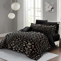 Mono Home Pamuk Saten Dört Mevsim 200 x 220 cm 3D Çift Kişilik Nevresim Takımı Siyah