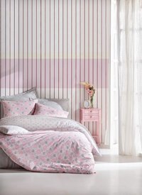 Cotton Box Ranforce Dört Mevsim 200 x 220 cm Etnik Çift Kişilik Nevresim Takımı Pembe