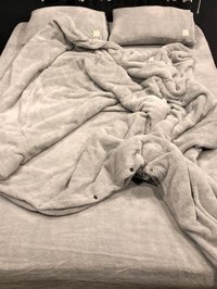 Tly Home Textiles Pamuk Kışlık 200 x 220 cm Lastikli Peluş Çift Kişilik Nevresim Takımı Gri