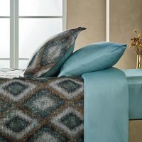 Marie Claire Pamuk Saten Dört Mevsim 200 x 220 cm Geometrik Çift Kişilik Nevresim Takımı Çok Renkli