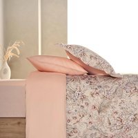 Marie Claire Pamuk Dört Mevsim 200 x 220 cm Çiçekli Çift Kişilik Nevresim Takımı Yavruağzı