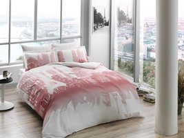 Nevresim Dünyası Saten Dört Mevsim 200 x 220 cm Desenli Çift Kişilik Nevresim Takımı Beyaz