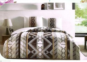 Taç Kışlık 200 x 220 cm Desenli Çift Kişilik Nevresim Takımı Çok Renkli