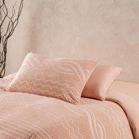 Marie Claire Pamuk Polyester Kışlık 200 x 220 cm Çizgili Çift Kişilik Nevresim Takımı Pudra