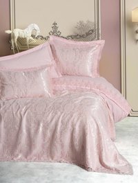 Cotton Box Pamuk Dört Mevsim 200 x 220 cm Düz Çift Kişilik Nevresim Takımı Pudra