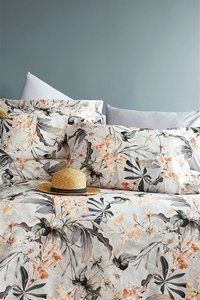 İssimo Home Tencel Dört Mevsim 200 x 220 cm Çiçekli Çift Kişilik Nevresim Takımı Çok Renkli