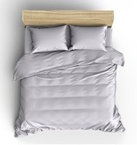 Makiteks Pamuk Dört Mevsim 200 x 220 cm Düz Çift Kişilik Nevresim Takımı Açık Gri