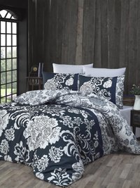 Komfort Home Pamuk Saten 200 x 220 cm Gül Çift Kişilik Nevresim Takımı Çok Renkli