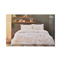 Özdilek Pamuk Polyester Kışlık 200 x 220 cm Çiçekli Çift Kişilik Nevresim Takımı Sarı