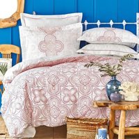 Karaca Home Pamuk Dört Mevsim 200 x 220 cm Desenli Çift Kişilik Nevresim Takımı Kiremit