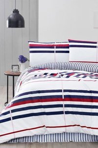 Altınbaşak Pamuk Ranforce Dört Mevsim 200 x 220 cm Modern Çift Kişilik Nevresim Takımı Kırmızı