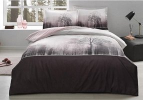 Özdilek Ranforce Kışlık 200 x 220 cm Ağaç Çift Kişilik Nevresim Takımı Bordo
