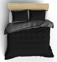 Sedef Home Kışlık 200 x 220 cm Düz Çift Kişilik Nevresim Takımı Antrasit Siyah