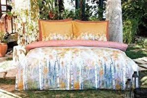 Özdilek Pamuk Dört Mevsim 200 x 220 cm Doğa Çift Kişilik Nevresim Takımı Sarı