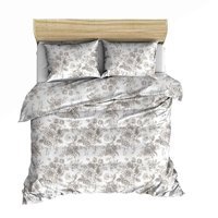 Makiteks Pamuk Dört Mevsim 200 x 220 cm Çiçekli Çift Kişilik Nevresim Takımı Gri