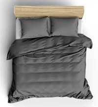 Sedef Home Kışlık 200 x 220 cm Düz Çift Kişilik Nevresim Takımı Antrasit