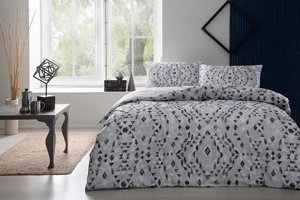 Nevresim Dünyası Ranforce Dört Mevsim 200 x 220 cm Lastikli Desenli Çift Kişilik Nevresim Takımı Çok Renkli