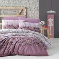 Komfort Home Ranforce 200 x 220 cm Çiçekli Çift Kişilik Nevresim Takımı Pembe