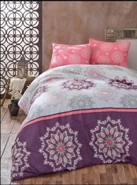 Komfort Home Ranforce 200 x 220 cm Desenli Çift Kişilik Nevresim Takımı Çok renkli