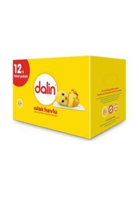 Dalin 56 Yaprak 12'li Paket Islak Mendil