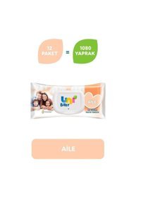 Uni Baby Aile 90 Yaprak 12'li Paket Islak Mendil