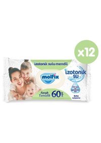 Molfix İzotonik Sulu Ferah Temizlik 60 Yaprak 12'li Paket Islak Mendil