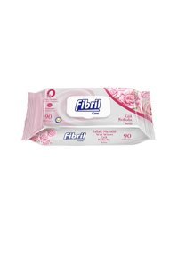 Fibril Care Gül Kokulu 90 Yaprak 24'lü Paket Islak Mendil