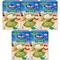 Hero Baby Gece Tahıllı Elmalı Tahıllı Sütlü Kaşık Maması 5x200 gr
