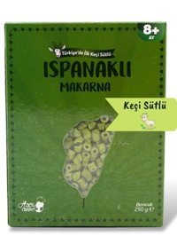 Aşçı Anne Keçi Sütlü Tahıllı Glutensiz Organik Ispanaklı Bebek Makarnası 250 gr