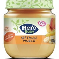 Hero Baby Tahılsız Glutensiz Muzlu Şeftali Kavanoz Maması 2x125 gr