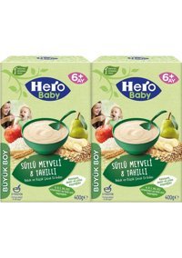 Hero Baby Tahıllı Glutensiz Meyveli Sütlü Kaşık Maması 2x400 gr