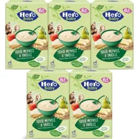 Hero Baby Tahıllı Glutensiz Meyveli Sütlü Kaşık Maması 5x200 gr