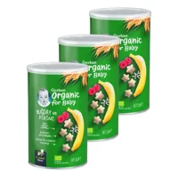 Gerber Tahıllı Organik Buğday Meyveli Pirinçli Bebek Atıştırmalığı 3x35 gr