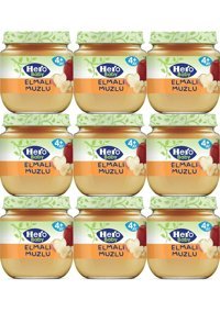 Hero Baby Tahılsız Glutensiz Elmalı Muzlu Kavanoz Maması 9x125 gr