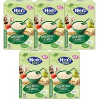 Hero Baby Tahıllı Glutensiz Meyveli Sütlü Kaşık Maması 5x400 gr