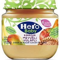 Hero Baby Tahılsız Glutensiz Meyveli Yulaflı Kavanoz Maması 4x125 gr