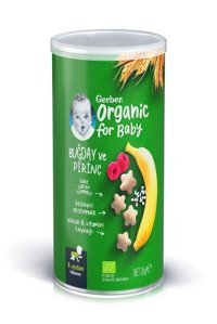 Gerber Tahıllı Organik Meyveli Pirinçli Bebek Atıştırmalığı 35 gr