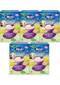 Hero Baby Gece Tahıllı Rezeneli Kaşık Maması 5x200 gr