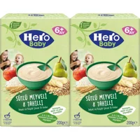 Hero Baby Tahıllı Glutensiz Meyveli Sütlü Kaşık Maması 2x200 gr