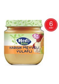 Hero Baby Tahıllı Glutensiz Meyveli Yulaflı Kavanoz Maması 6x125 gr