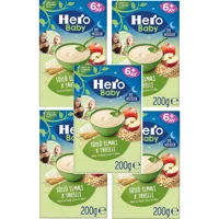 Hero Baby Tahıllı Elmalı Tahıllı Kaşık Maması 5x200 gr